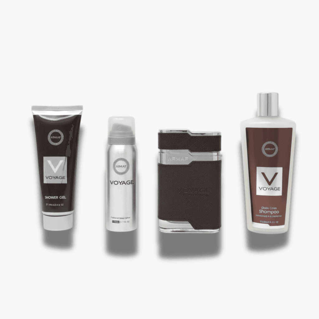 Voyage Brown 4 Piece Gift Set For Men