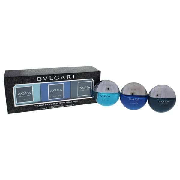Bvlgari Aqva Pour Homme Travel 3 Piece Gift Set For Men