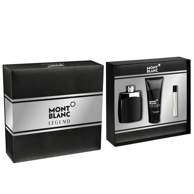 Mont Blanc Legend 3 Piece Gift Set For Men