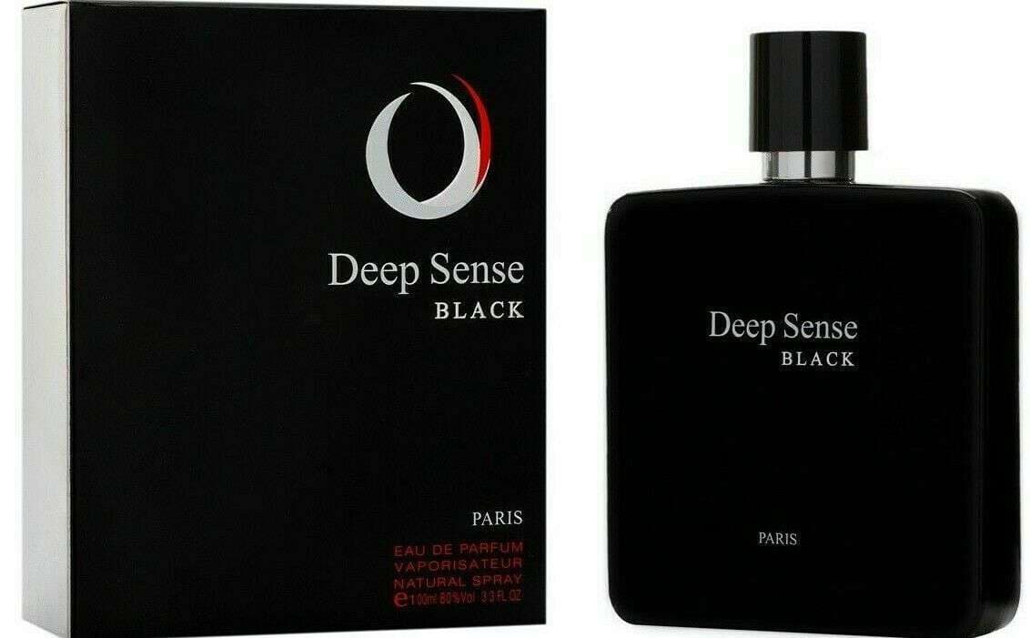 DEEP SENSE BLACK 3.3Oz Eau De Toilette for Men