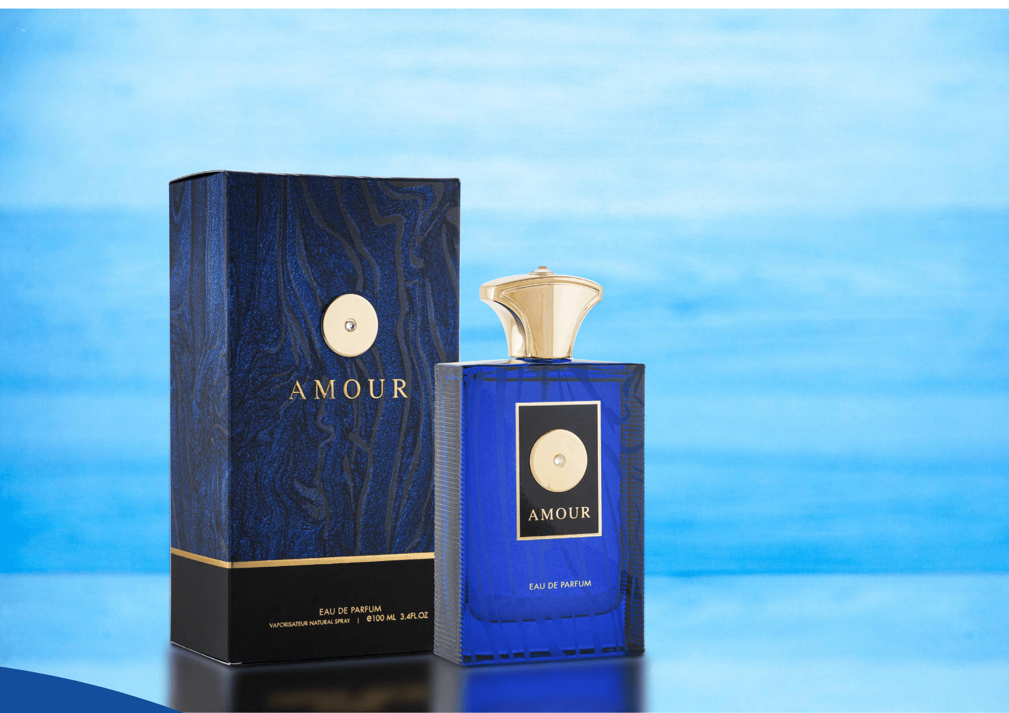 LE VOGUE AMOUR 3.4 Oz Eau De Parfum FOR MEN