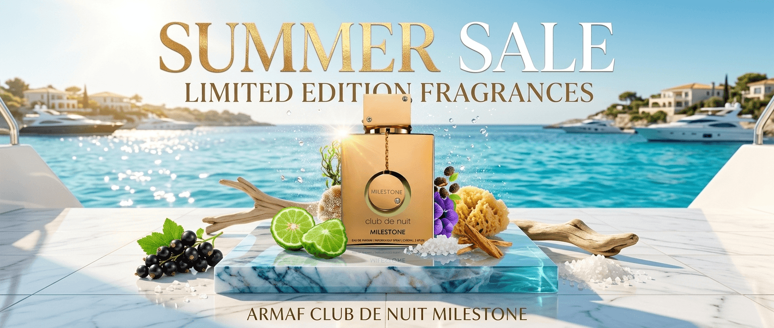 Summer sale limited edition fragrances banner